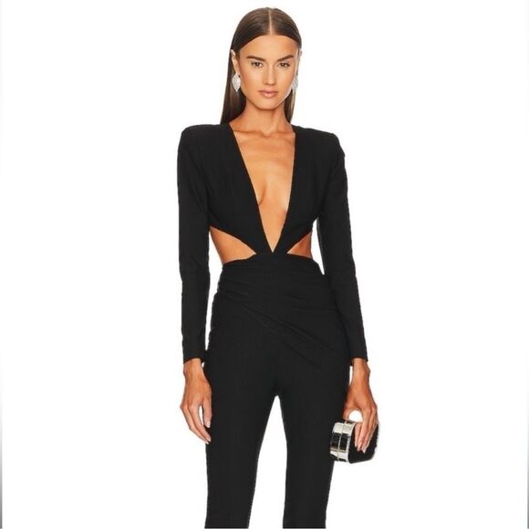 Michael Costello x Revolve Mercy Jumpsuit Black Size Small - Picture 11 of 11